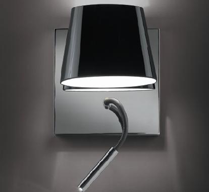 C129-600281201 By Modiss-Luccas Collection Satin Aluminium Finish Wall Lamp